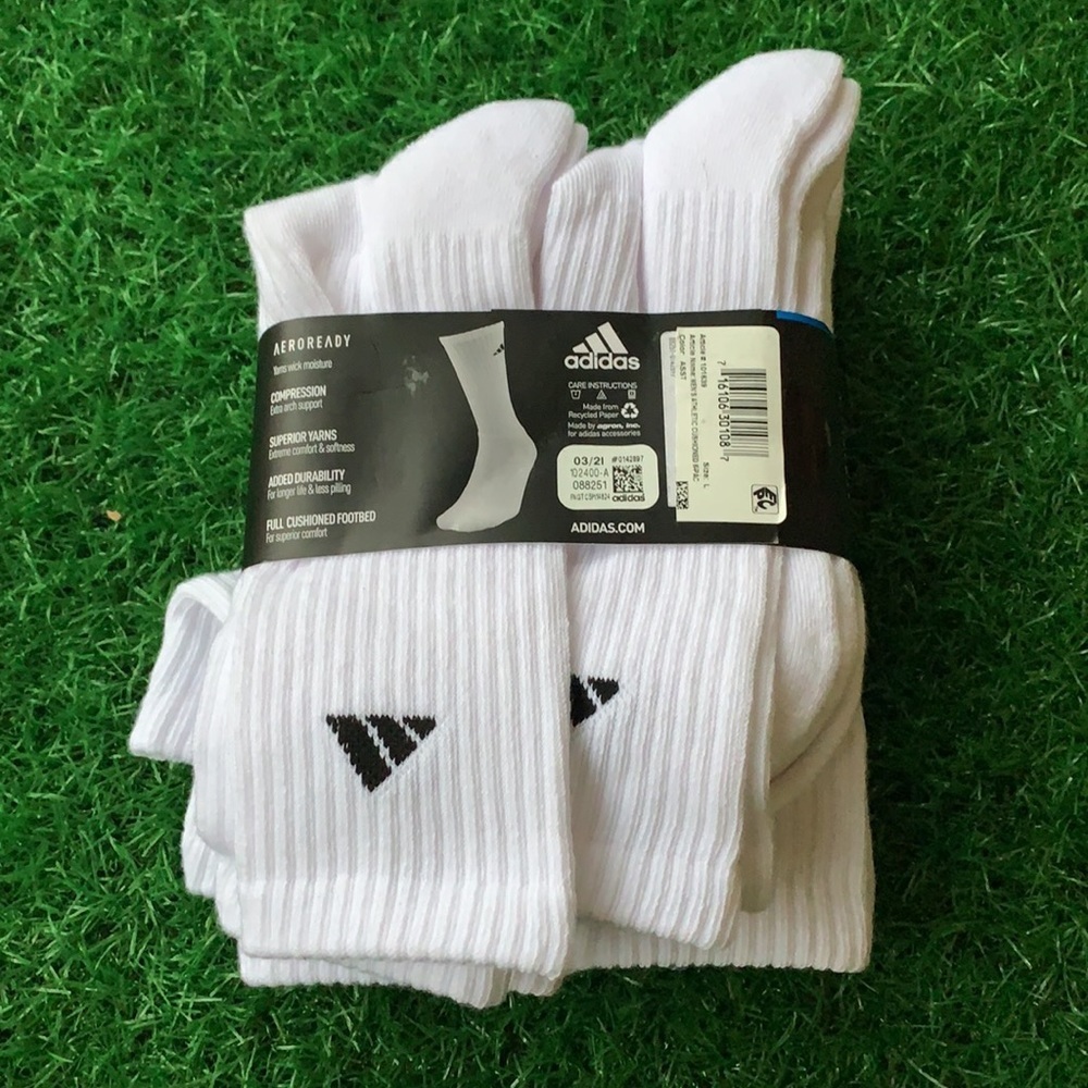 6 pairs socks set Adidas Men’s Cushioned Crew - Picture 12 of 16